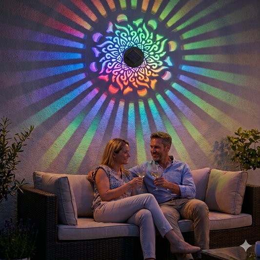 Projecteur Magique de mandalas à énergie solaire