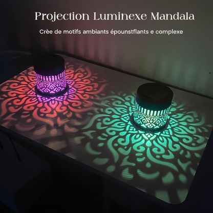 Projection mandala multicolore